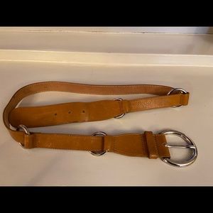 FURLA genuine leather rings chain cluster belt